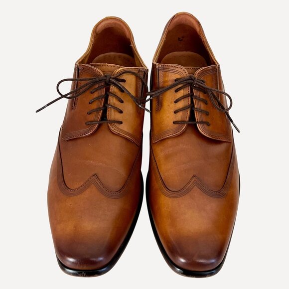 Florsheim Mens Brown Leather Oxford Shoes Size 13D Lace-Up Classic Wingtip EUC main image 11